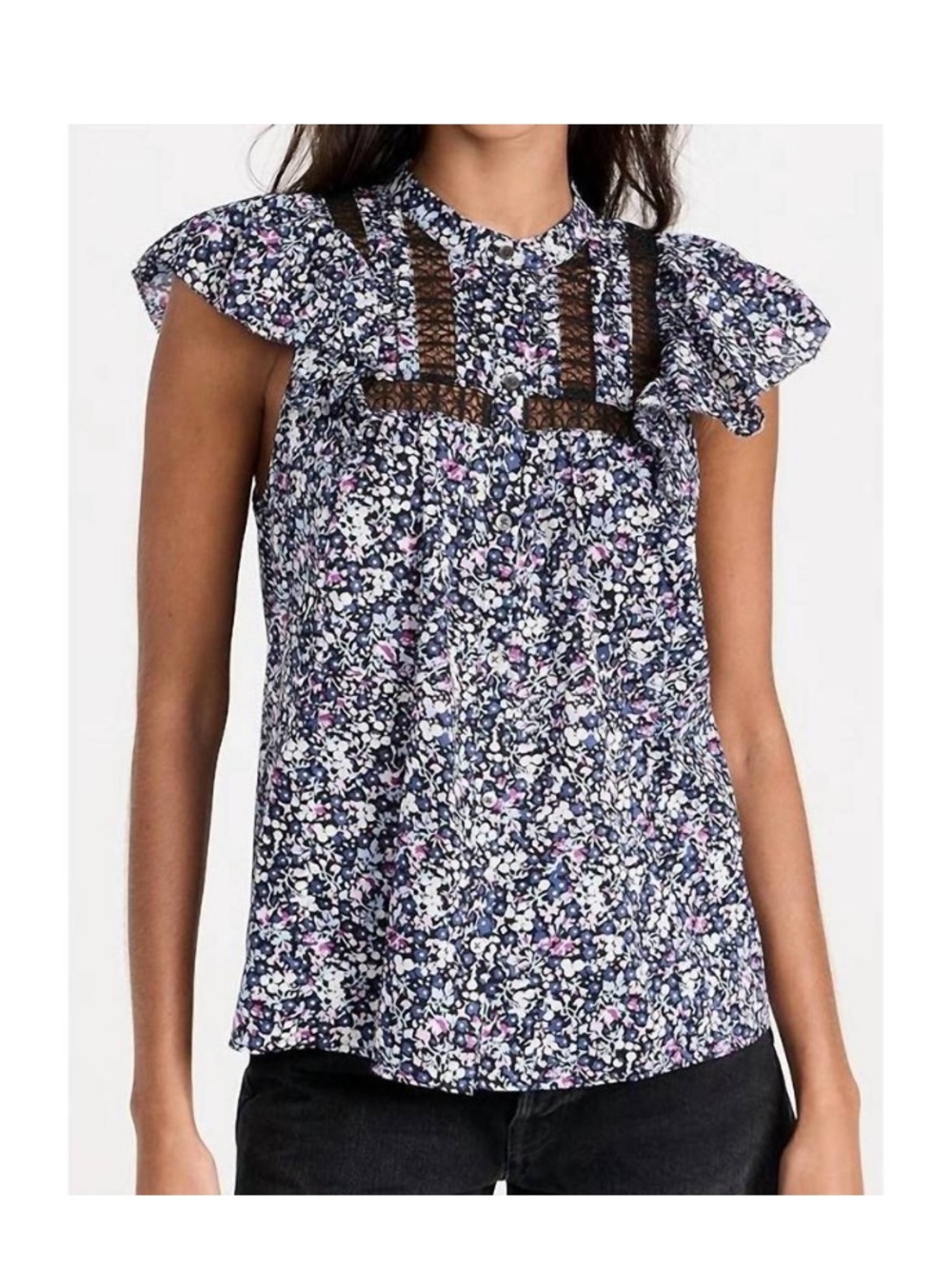 Rails Louella Flutter Sleeve Blouse